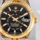 Super Clone Rolex Sky Dweller Two Tone Black Dial Swiss Cal.9002 Movement (3)_th.jpg